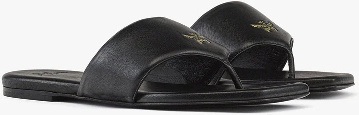 Flat Sandals in Lamb Leather