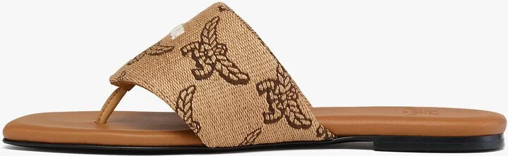 Flat Sandals in Lauretos Raffia Jacquard - Image 2