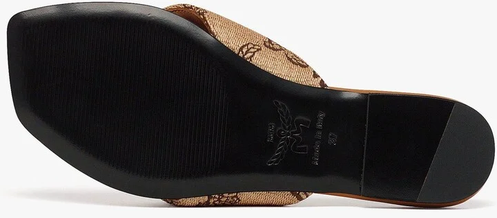 Flat Sandals in Lauretos Raffia Jacquard - Image 4