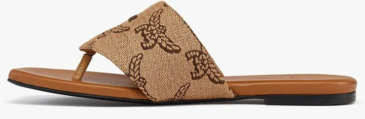 Flat Sandals in Lauretos Raffia Jacquard - Image 2