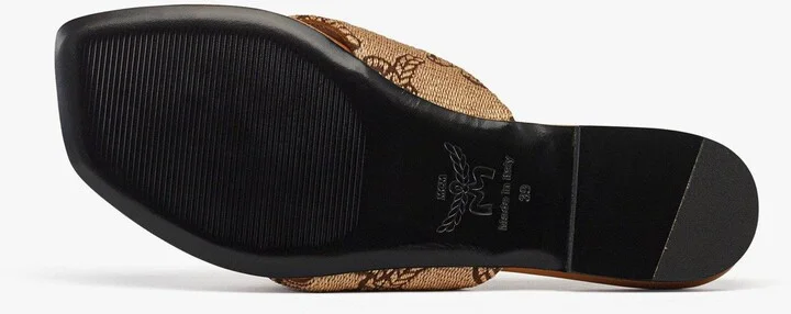 Flat Sandals in Lauretos Raffia Jacquard - Image 4