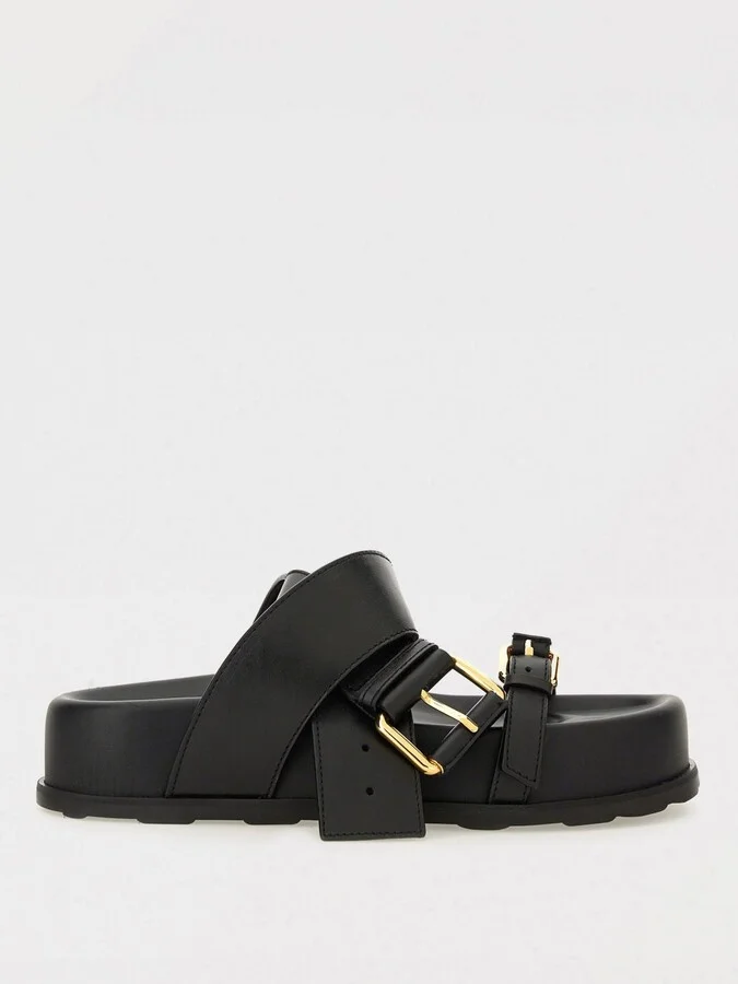 Flat Sandals MOSCHINO COUTURE Woman color Black