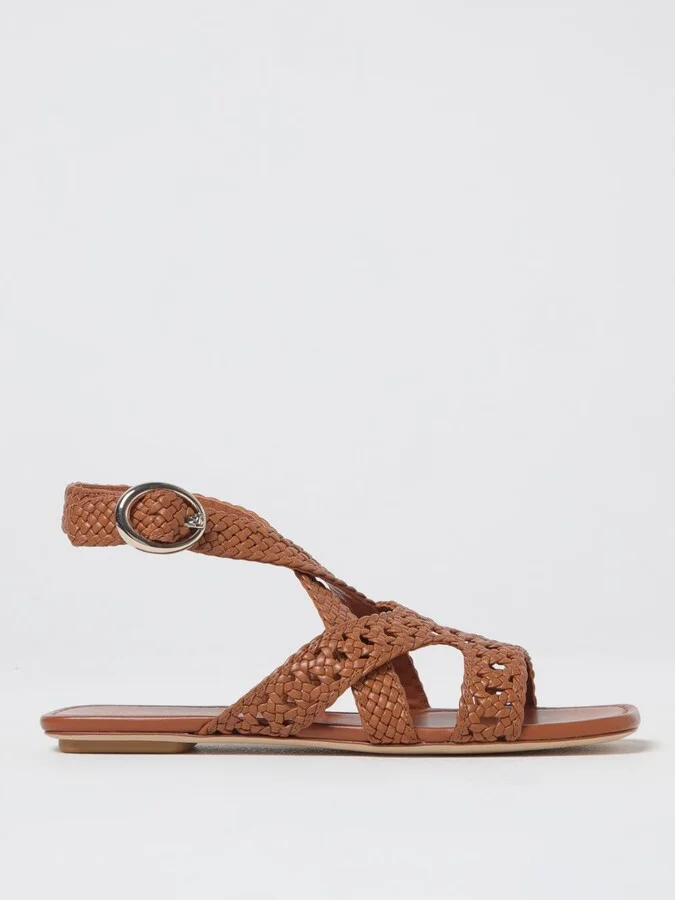 Flat Sandals STUART WEITZMAN Woman color Brown