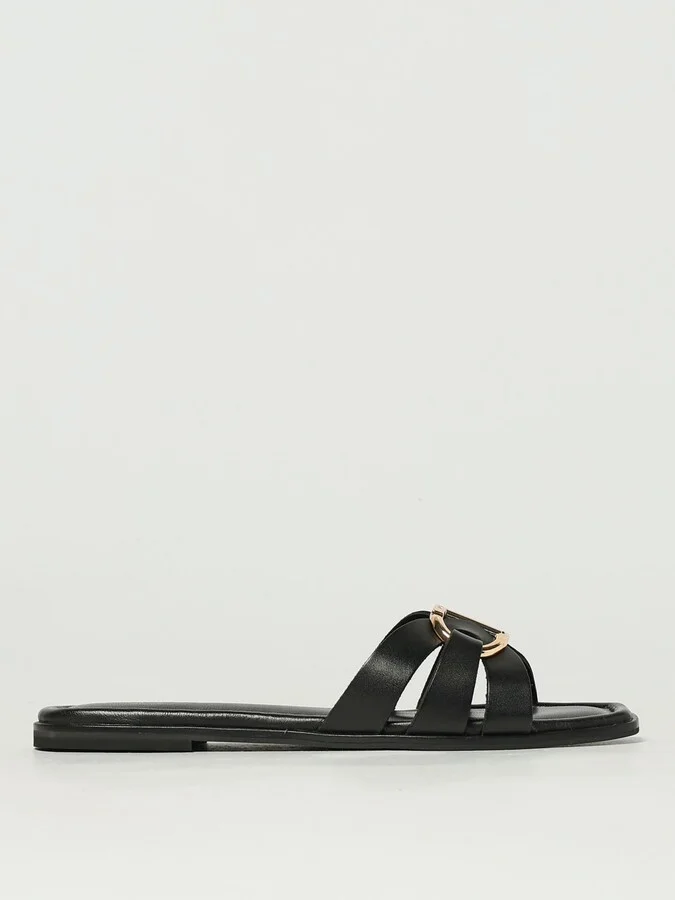 Flat Sandals TWINSET Woman color Black