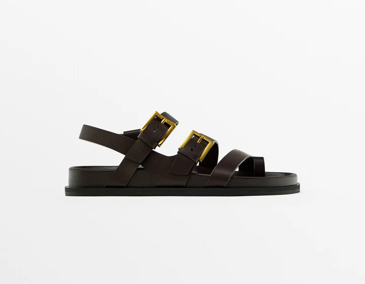 Flat Sandals With Buckles - Image 2