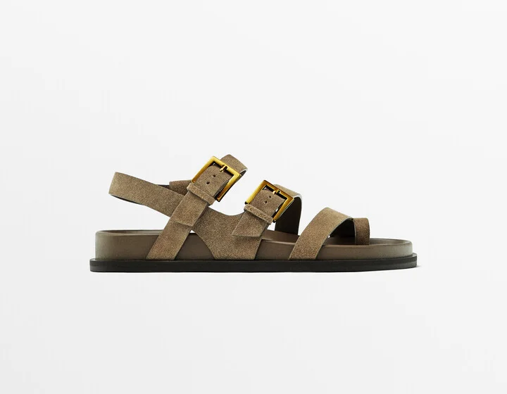 Flat Sandals With Buckles - Image 2