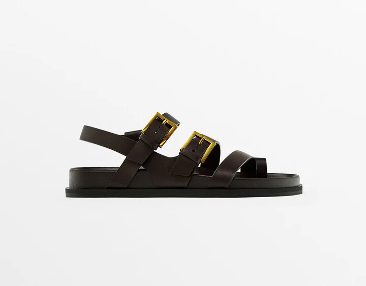Flat Sandals With Buckles