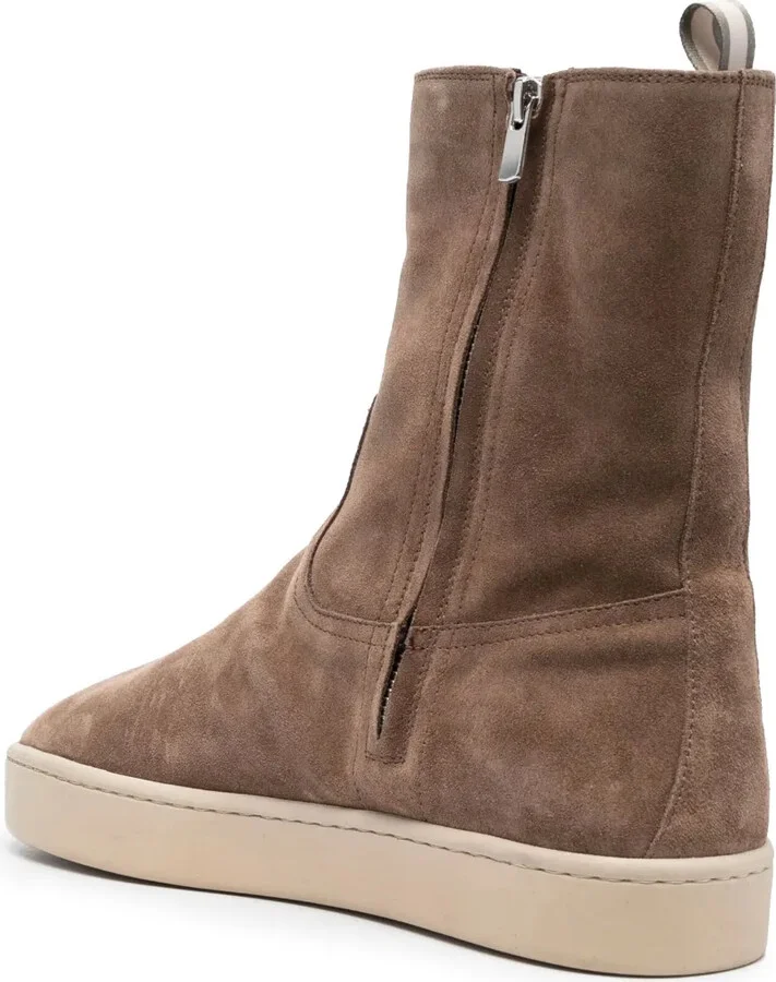 Flat-Sole Leather Boots - Image 3
