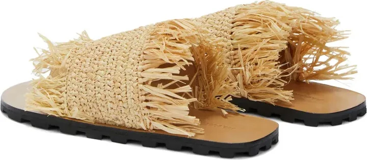 Flat Straw Sandals - Image 3
