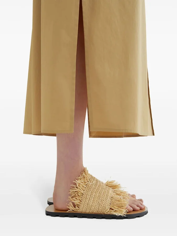 Flat Straw Sandals - Image 5
