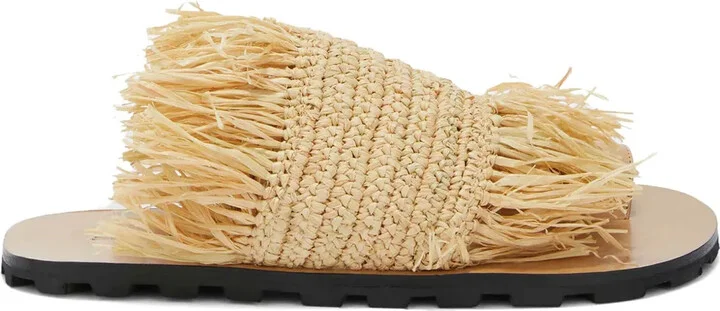 Flat Straw Sandals