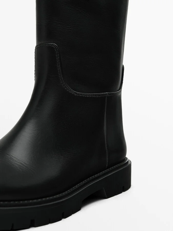 Flat Track Sole Boots - Image 5