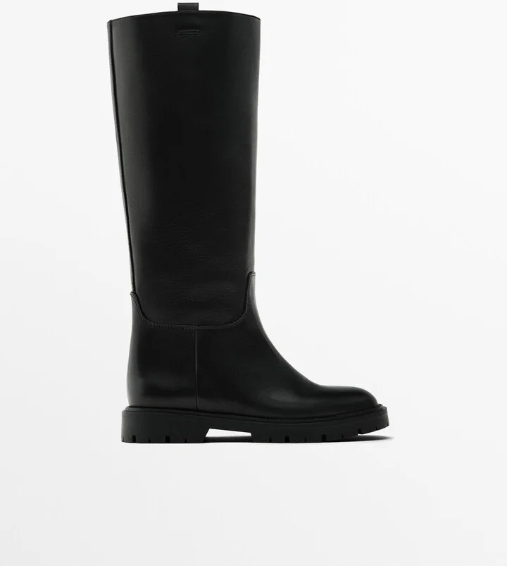 Flat Track Sole Boots