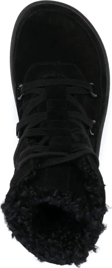 Flatform Lace-Up Suede Boots - Image 4