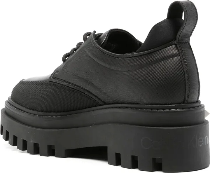 Flatform Leather Derby Shoes - Image 3