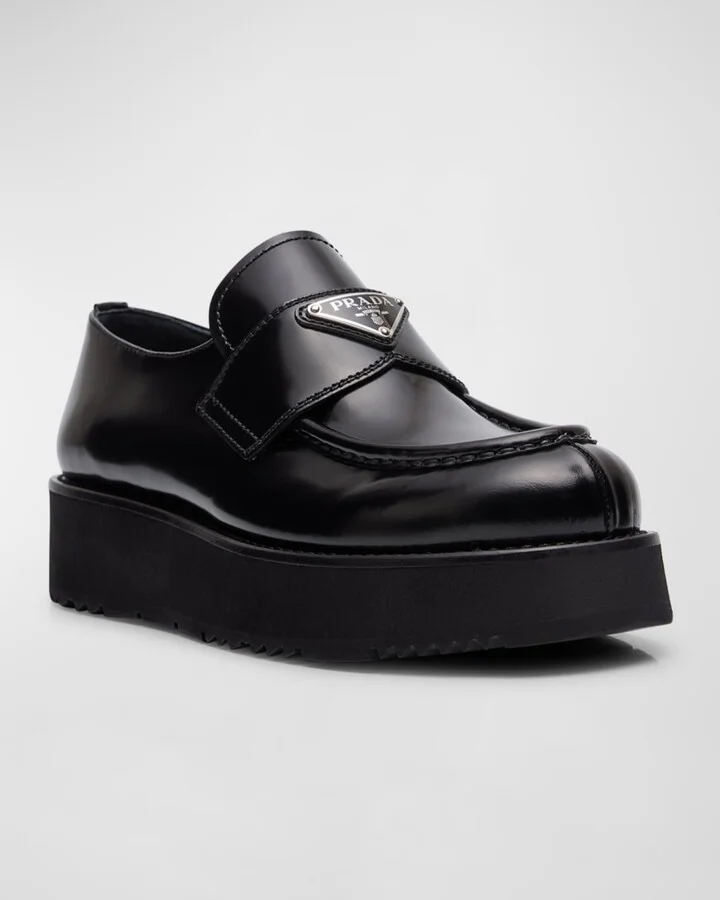 Flatform Leather Loafers - Image 3