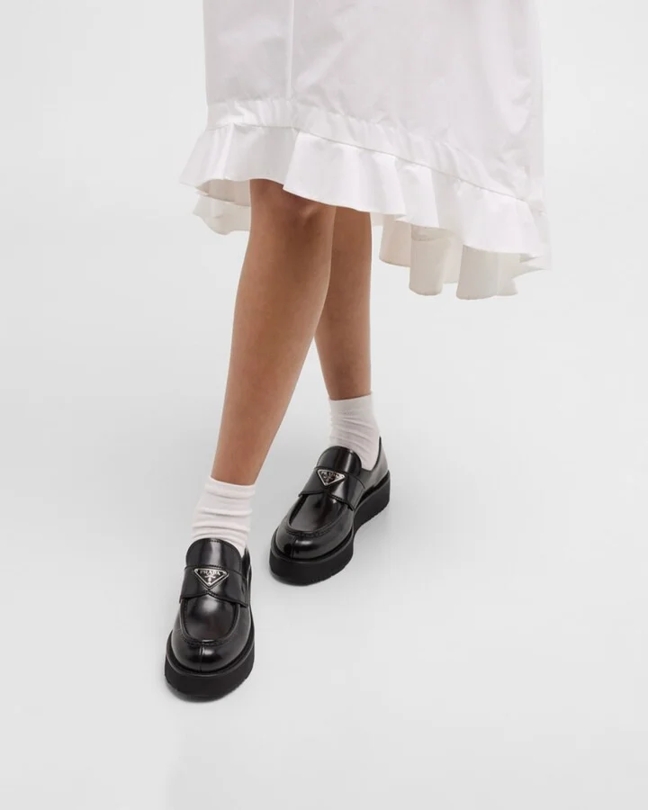 Flatform Leather Loafers - Image 4