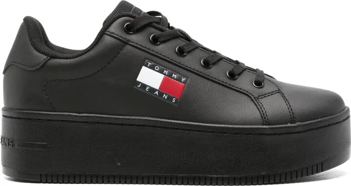 Flatform Leather Sneakers