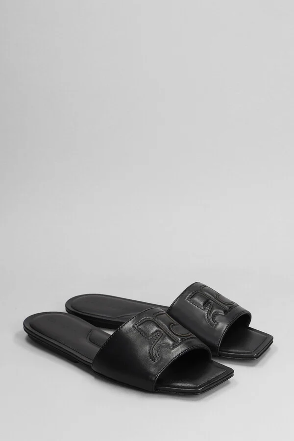 Flats In Black Leather - Image 2