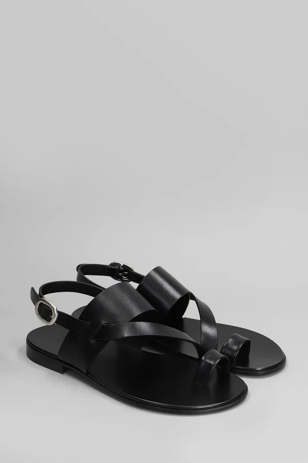 Flats In Black Leather - Image 2