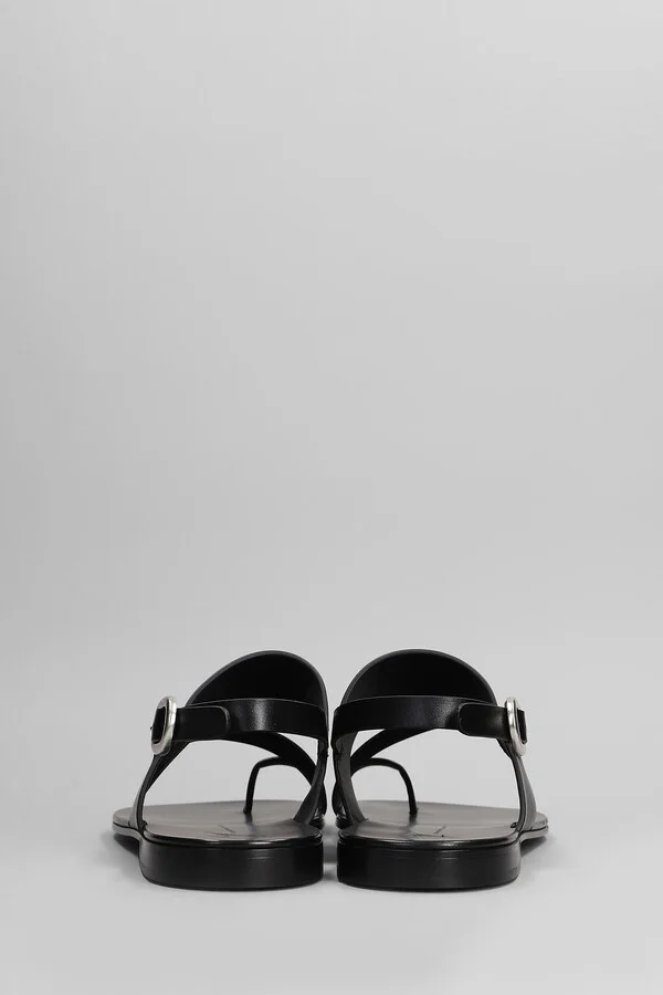 Flats In Black Leather - Image 4