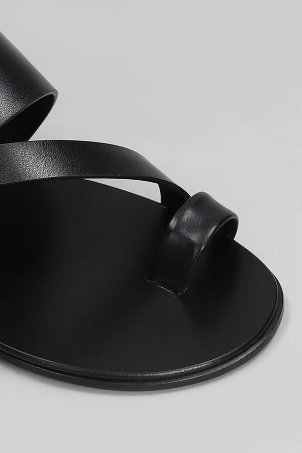 Flats In Black Leather - Image 5