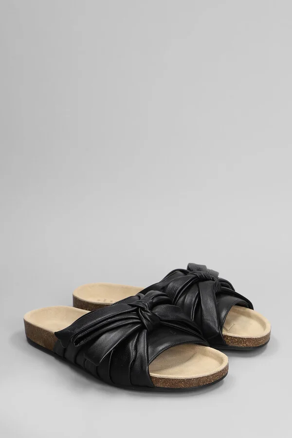 Flats In Black Leather - Image 2