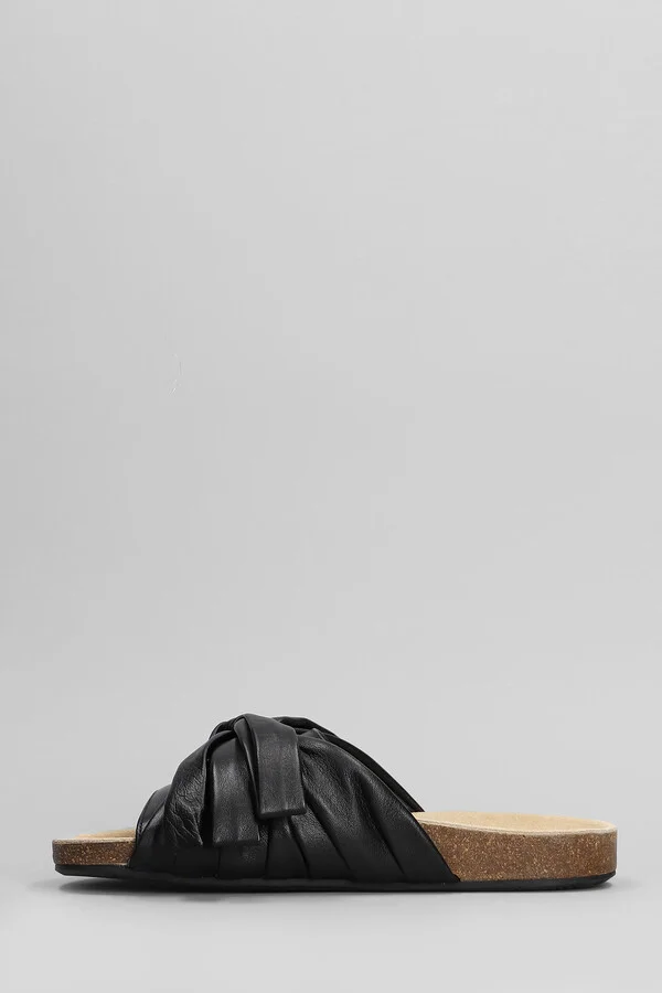 Flats In Black Leather - Image 3