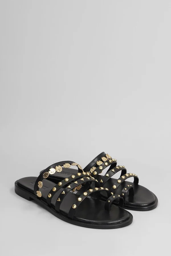 Flats In Black Leather - Image 2