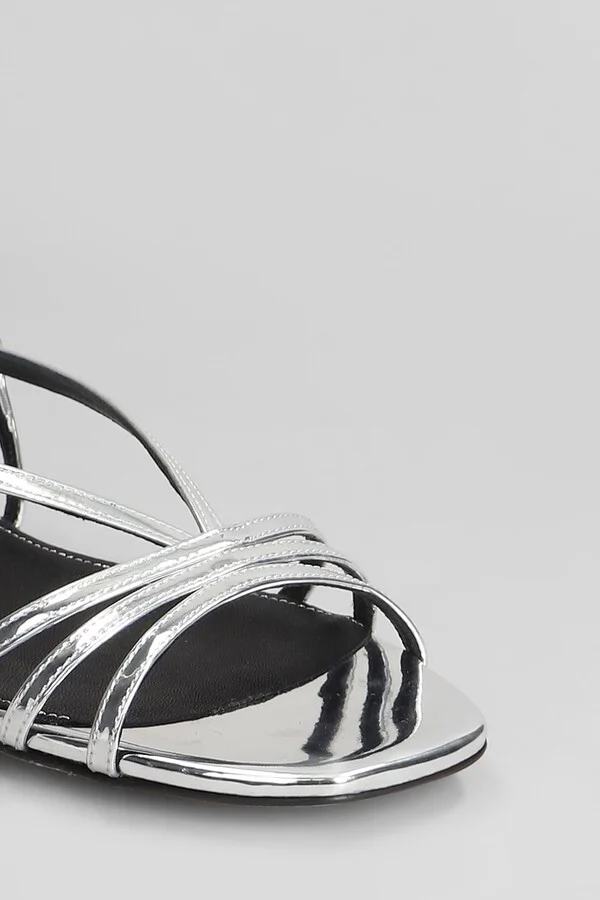 Flats In Silver Leather - Image 5