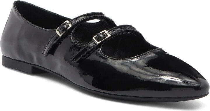 BLACK CRINKLE PATENT