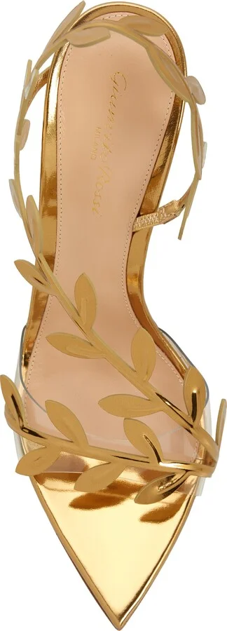 Flavia Leaf Pointed Toe Asymmetric Slingback Sandal - Image 5