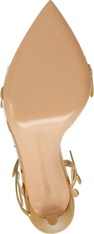 Flavia Leaf Pointed Toe Asymmetric Slingback Sandal - Image 6