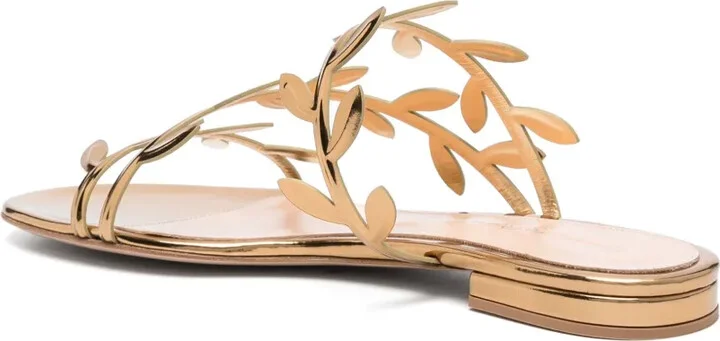 Flavia leather flat sandals - Image 3