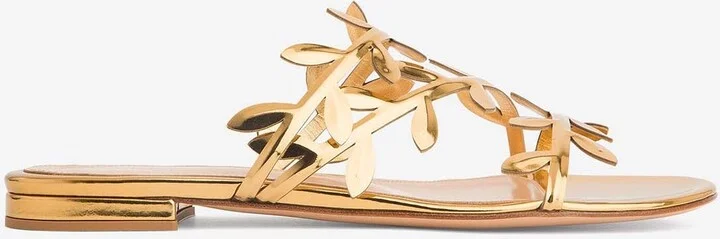 Flavia Metallic Leather Flats