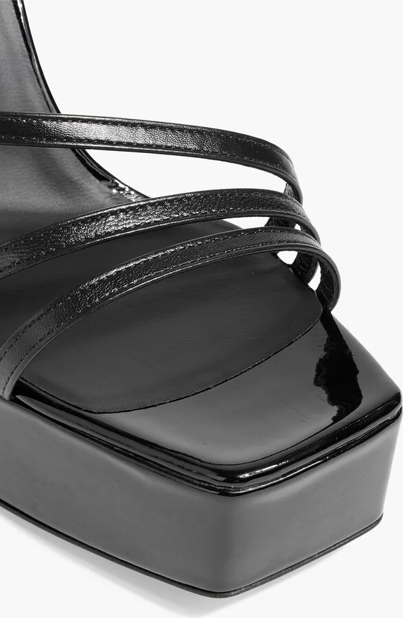 Flavienne mirrored-leather platform sandals - Image 7