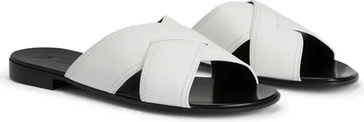 Flavio crossover-strap slides - Image 2