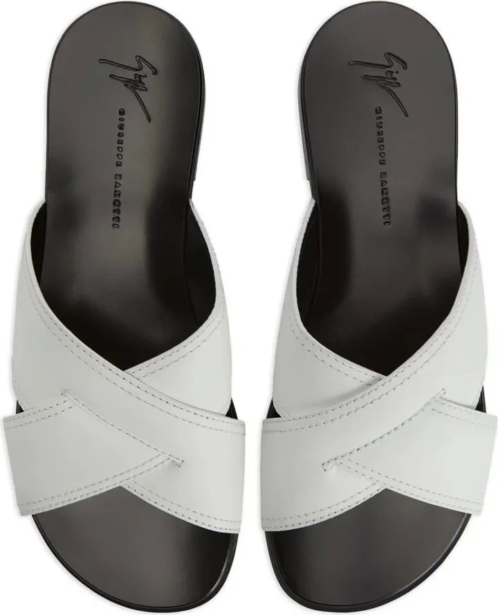 Flavio crossover-strap slides - Image 4