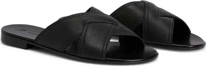 Flavio crossover-strap slides - Image 2