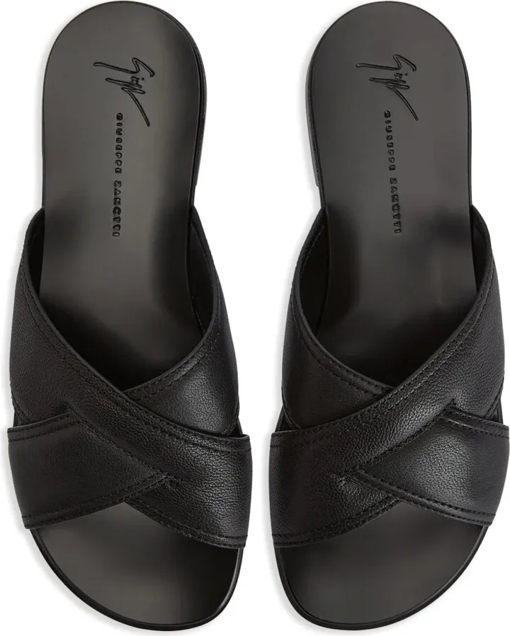 Flavio crossover-strap slides - Image 4