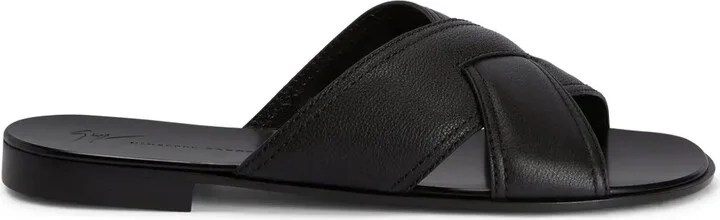 Flavio crossover-strap slides