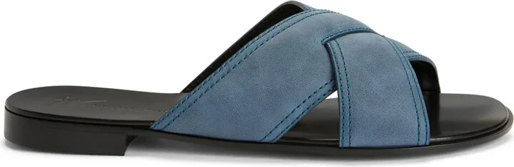Flavio suede slides