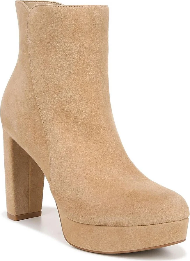 Flavio Womens Zipper Platform Ankle Boots