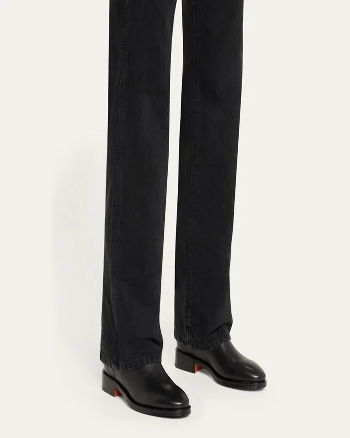 Fleeces Leather Mid Boots - Image 2