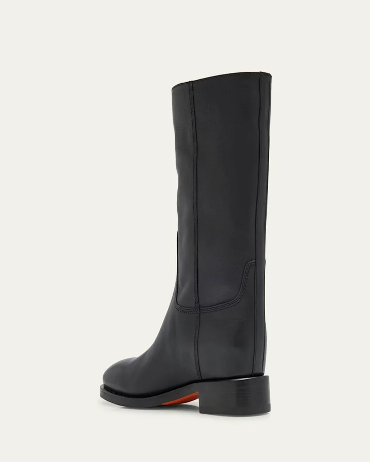 Fleeces Leather Mid Boots - Image 8