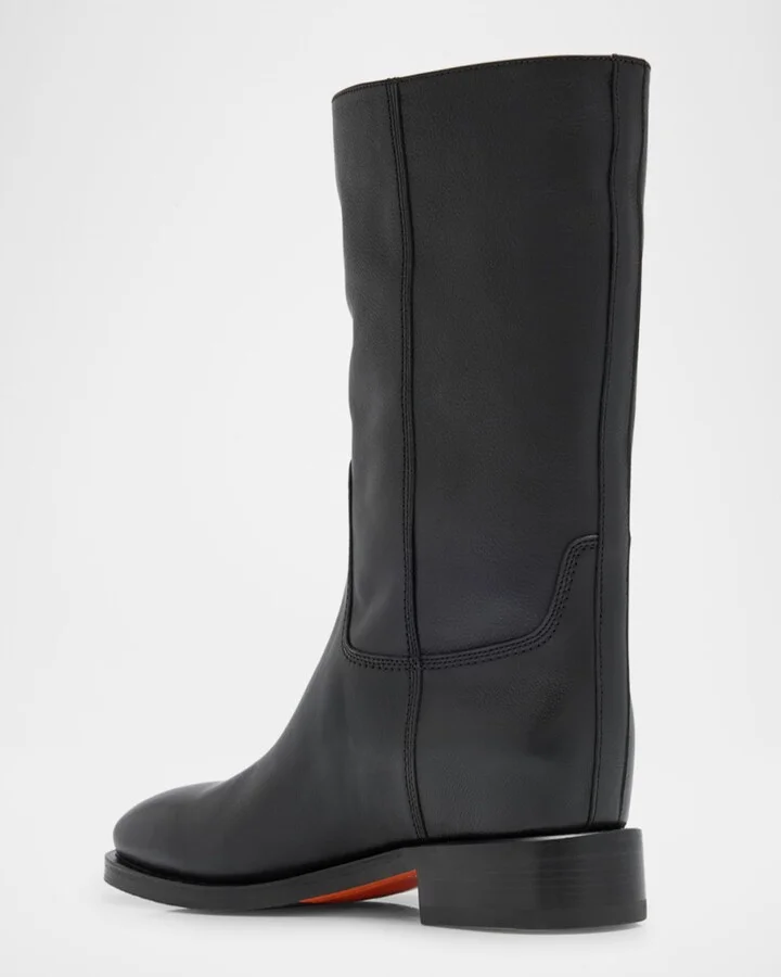 Fleeces Leather Mid Boots - Image 3