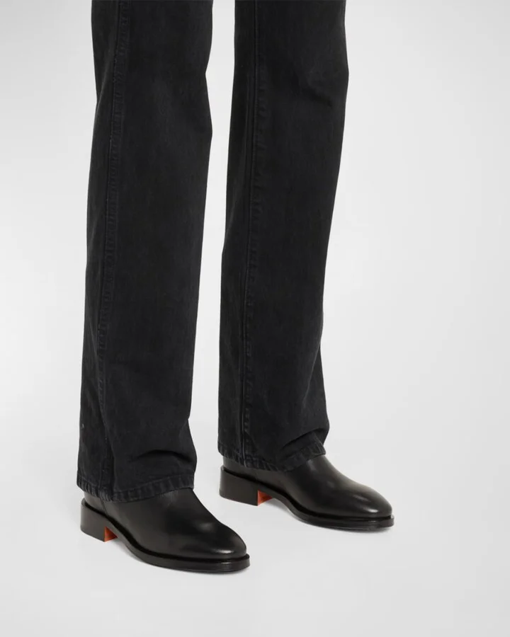 Fleeces Leather Mid Boots - Image 5