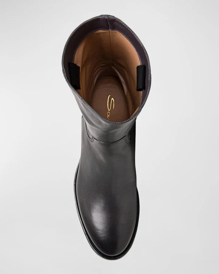 Fleeces Leather Mid Boots - Image 5