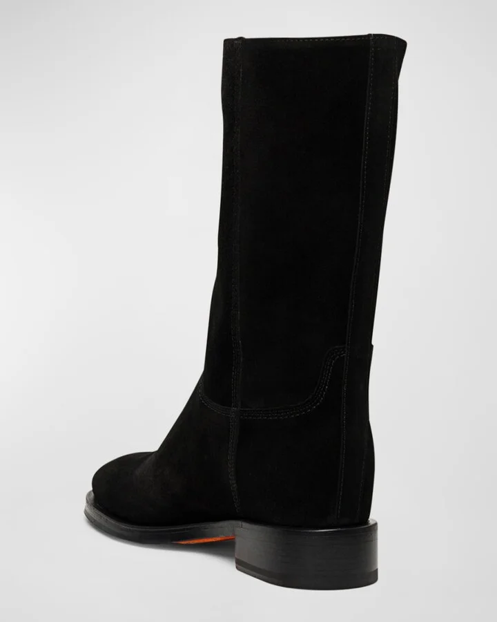 Fleeces Suede Tall Ranch Boots - Image 3