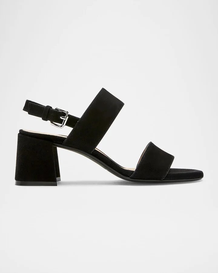 Flemming Suede Dual-Strap Slingback Sandals